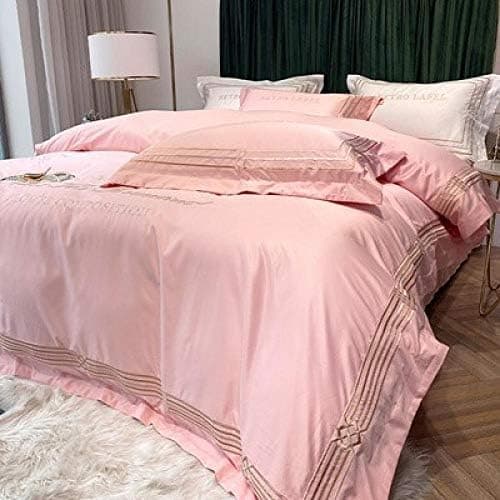 Doppelseitiger Sommer-Bettbezug aus europäischer Eisseide, kühlend & wendbar – 4‑teiliges Set 200×230 cm für 1,5 m Bett