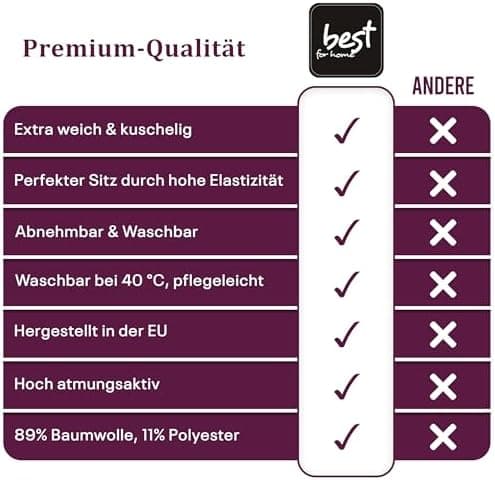 Elastisches Jersey-Spannbettlaken 90x180 cm – 100% Baumwolle, kuschelig warm