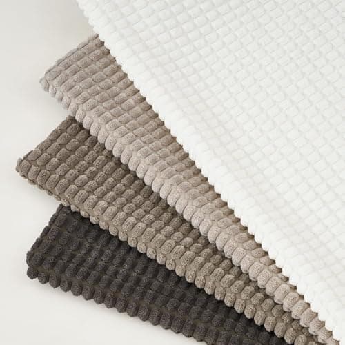 Topfinel Kissenbezüge 40x40 cm 4er-Set Rosa – Cord-Optik, flauschig, GRS‑zertifiziert