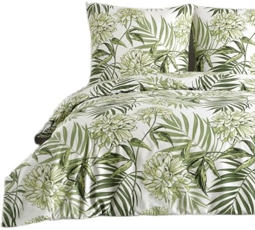 Buymax® Bettwäsche 200x200 3‑teilig (inkl. 2 x 80x80) – 100% Baumwolle Renforcé, OEKO‑TEX STANDARD 100