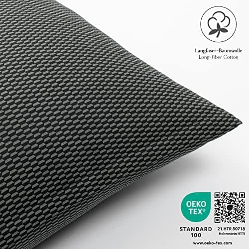 2er-Set Kissenbezüge 40 x 80 cm – Renforcé, 100% Baumwolle, superweich mit Reißverschluss, Babyrosa