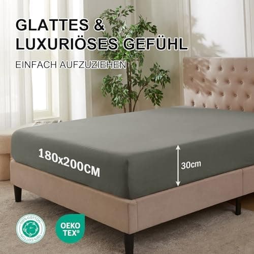 CELESTA Spannbettlaken 140 x 200 cm – 100% Baumwolle (OEKO‑TEX STANDARD 100) – für Matratzen bis 30 cm