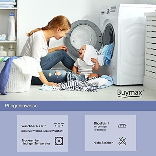 Buymax® Spannbettlaken 140x200 cm – 100% Baumwolle (Jersey), für Matratzen bis 25 cm