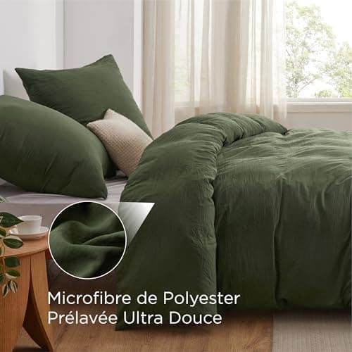 BEDSURE Bettwäsche 135x200 4‑teilig – Weiches Baumwoll‑Feeling Bettwäsche‑Set 135 x 200 cm, inkl. 2 Kissenbezüge 80x80,