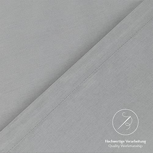 2er-Set Kissenbezüge 40 x 80 cm – Renforcé, 100% Baumwolle, superweich mit Reißverschluss, Babyrosa