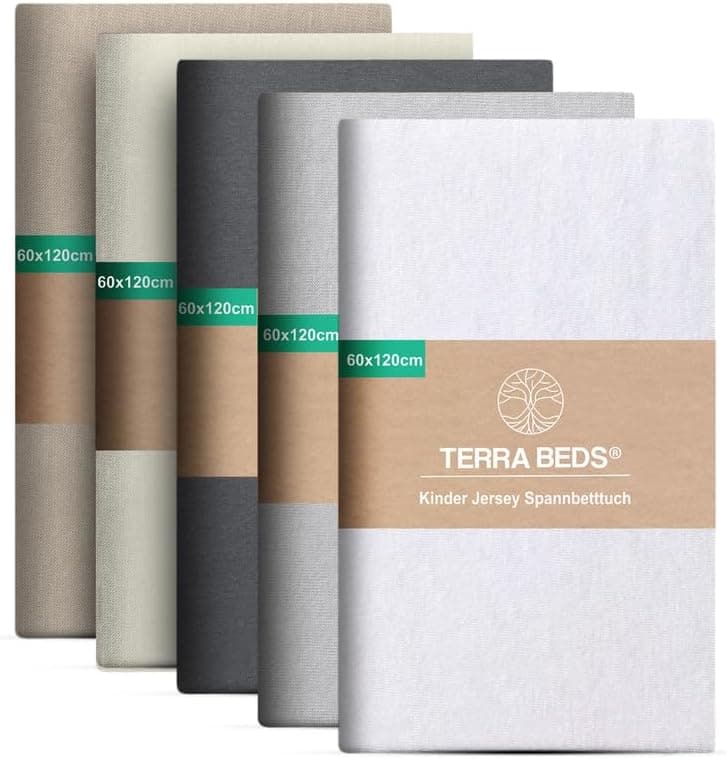 Premium Spannbettlaken 140x200–160x200 cm | 100% Baumwoll‑Jersey 160 g/m² | OEKO‑TEX MADE IN GREEN | 10 Farben