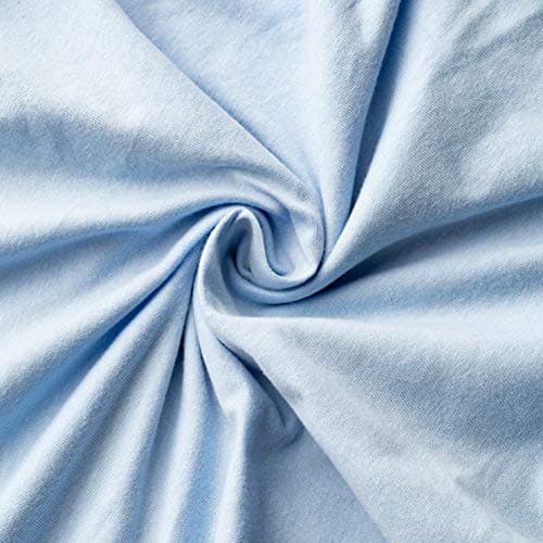 VelvetHome Spannbettlaken 120 x 200 cm – 100% gekämmte Baumwolle (Jersey), passend für Matratzen bis 25 cm