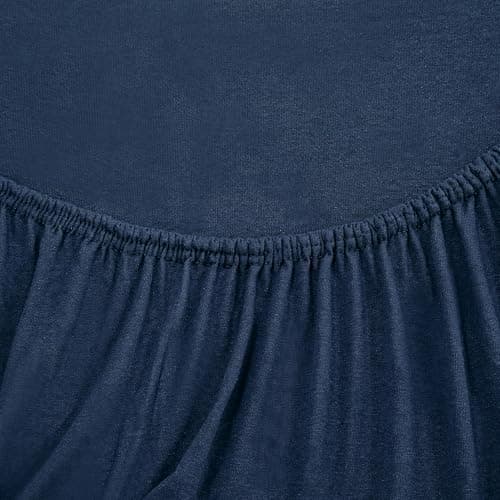 Jersey-Spannbettlaken 100% Baumwolle – 100% gekämmte Baumwolle, 90 x 200 cm (Steghöhe 27 cm)
