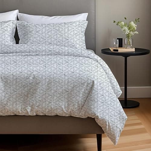 Bettwäsche 155x220 Baumwolle Jeans Blau – 2-teilig mit Reißverschluss, Bettbezug 155x220 + Kissenbezug 80x80
