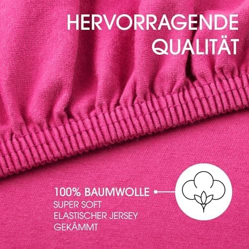 CelinaTex Jersey-Spannbettlaken 90x200–100x200 cm bis 26 cm Matratzenhöhe | 100% gekämmte Baumwolle | OEKO‑TEX STANDARD