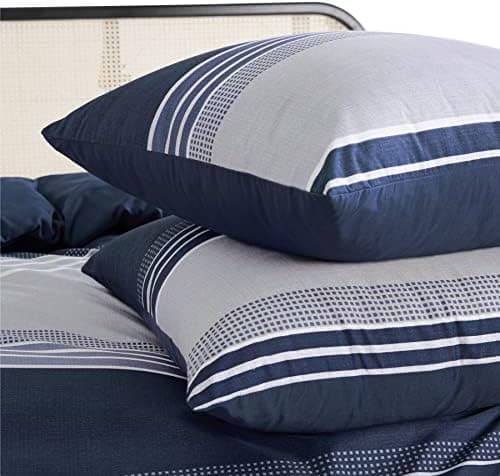 BEDSURE Bettwäsche-Set 135x200 (4-teilig) – Wendebettwäsche OEKO-TEX STANDARD 100 mit Reißverschluss, 2×80x80 Kissenbezü