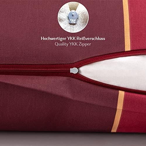 2er-Set Kissenbezüge 40 x 80 cm – Renforcé, 100% Baumwolle, superweich mit Reißverschluss, Babyrosa