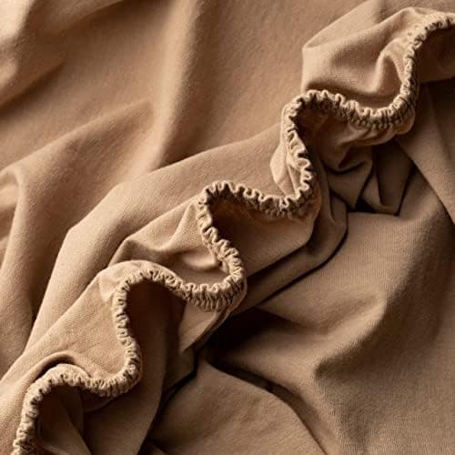 VelvetHome Spannbettlaken 120 x 200 cm – 100% gekämmte Baumwolle (Jersey), passend für Matratzen bis 25 cm