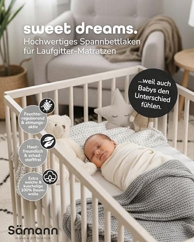 Sämann® Spannbettlaken Jersey 90x200 cm – Baumwolle, anthrazit