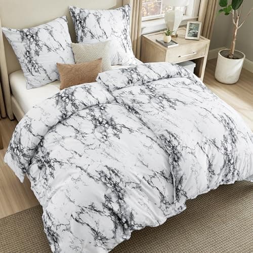 BEDSURE Bettwäsche-Set 135x200 (4-teilig) – Wendebettwäsche OEKO-TEX STANDARD 100 mit Reißverschluss, 2×80x80 Kissenbezü