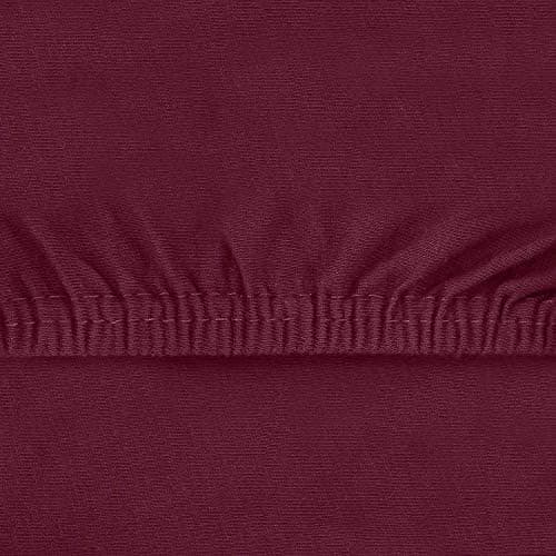 NatureMark Jersey-Spannbettlaken – 100% Baumwolle, 120 x 200 cm (Schoko Braun)