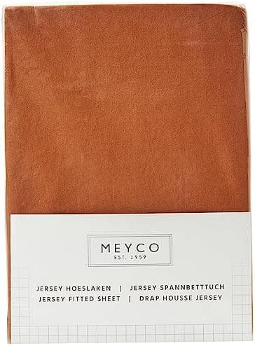 Meyco Home Spannbettlaken (Jersey) – 100% Baumwolle, 120×200 cm (für Matratzen bis 30 cm)