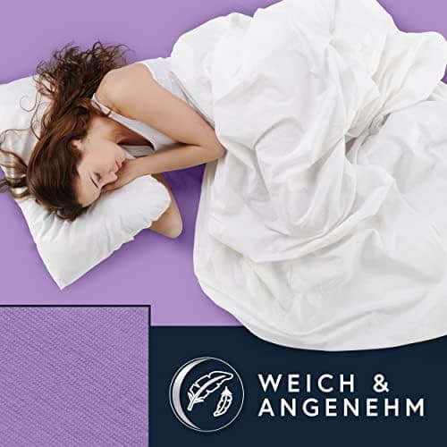MOON-Luxury Spannbettlaken/Spannbetttuch Jersey-Stretch 230 g/m² OEKO-TEX – anthrazit, 90×200–100×220