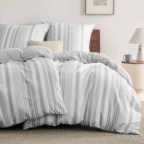BEDSURE Bettwäsche-Set 135x200 (4-teilig) – Wendebettwäsche OEKO-TEX STANDARD 100 mit Reißverschluss, 2×80x80 Kissenbezü