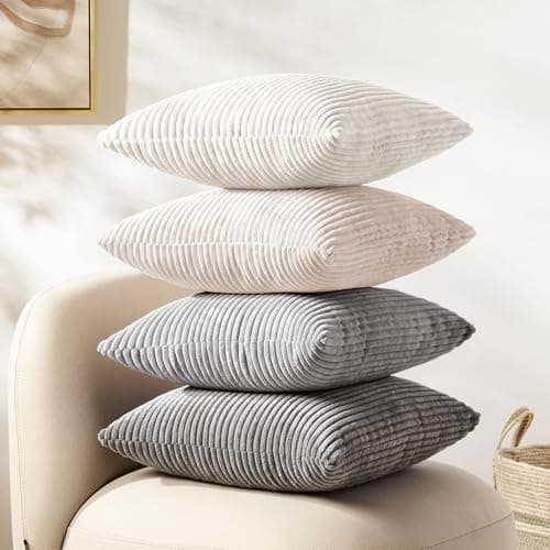 Softalker Kissenbezug 40x40 cm – 2er Set flauschig rosa, Dekokissenbezug für Sofa, Wohnzimmer & Schlafzimmer