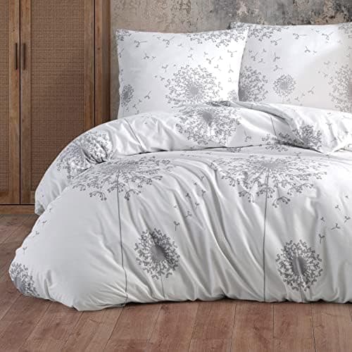 Buymax® Bettwäsche 200x200 3‑teilig (inkl. 2 x 80x80) – 100% Baumwolle Renforcé, OEKO‑TEX STANDARD 100