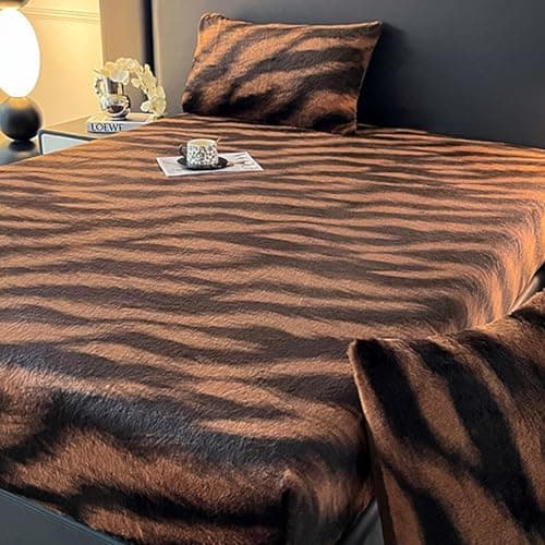 Luxus Kaninchenfell Spannbettlaken – ultraweich, flauschig & warm – 150 x 200 cm (Spannbettlaken + Kissenbezug-Paar)