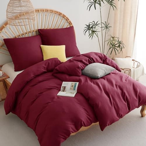 WAVVE Bettwäsche 135x200 – 4‑teiliges Mikrofaser‑Set Anthrazit (inkl. 2×80×80 cm Kissenbezüge) mit Reißverschluss, OEKO‑