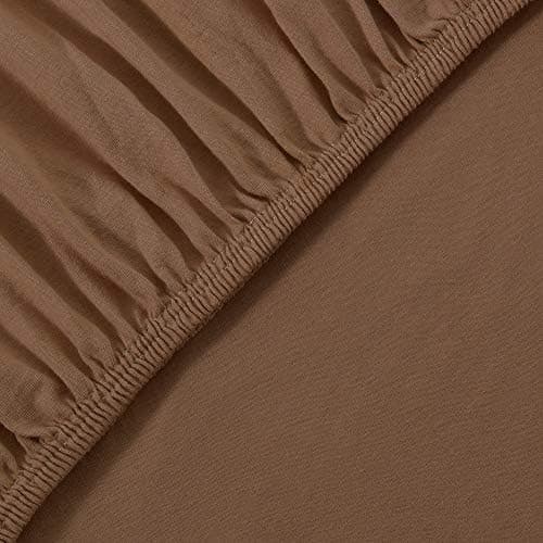 leevitex® Spannbettlaken 180x200–200x200 cm | 100% Jersey-Baumwolle | für Matratzen bis 25 cm