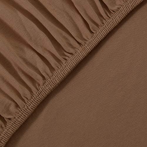 leevitex® Spannbettlaken 180x200–200x200 cm | 100% Jersey-Baumwolle | für Matratzen bis 25 cm