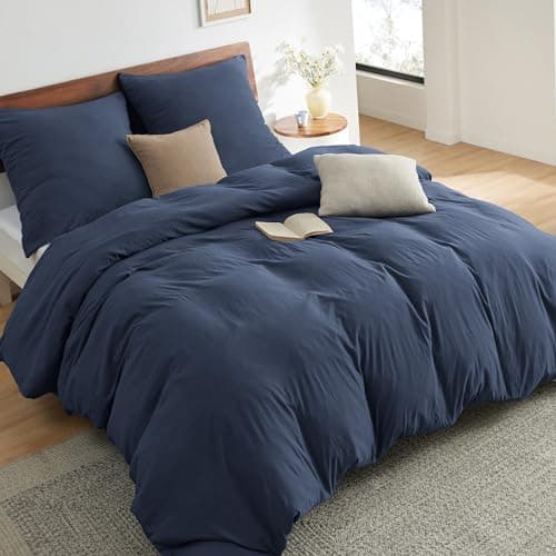 BEDSURE Bettwäsche 135x200 4‑teilig – Weiches Baumwoll‑Feeling Bettwäsche‑Set 135 x 200 cm, inkl. 2 Kissenbezüge 80x80,