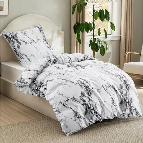 BEDSURE Bettwäsche-Set 135x200 (4-teilig) – Wendebettwäsche OEKO-TEX STANDARD 100 mit Reißverschluss, 2×80x80 Kissenbezü