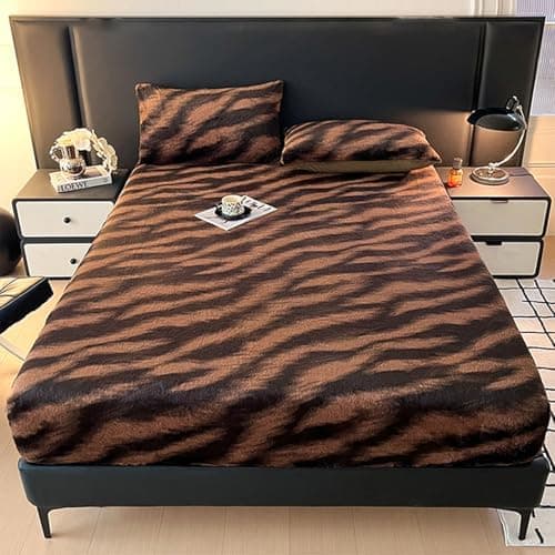 Luxus Kaninchenfell Spannbettlaken – ultraweich, flauschig & warm – 150 x 200 cm (Spannbettlaken + Kissenbezug-Paar)
