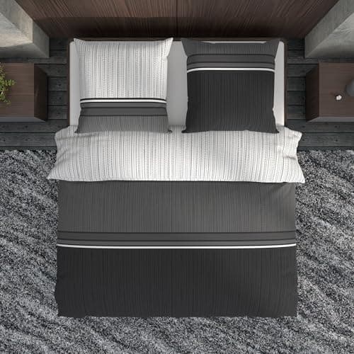 LARAWELL Bettwäsche-Set 135x200 Baumwolle