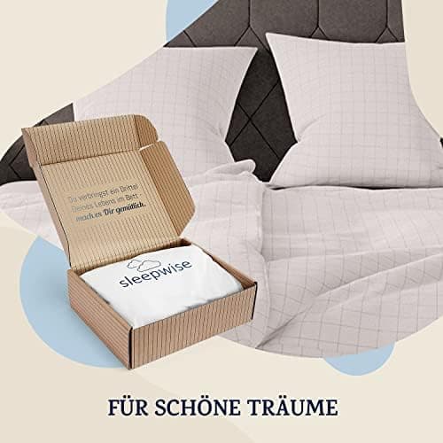 sleepwise Bettwäsche 135x200 Mikrofaser – ÖKO‑TEX zertifiziert, bügelfrei & knitterfrei, 2‑tlg. (inkl. 80x80 cm Kissenbe