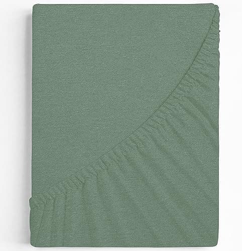 Premium Spannbettlaken 140x200–160x200 cm | 100% Baumwoll‑Jersey 160 g/m² | OEKO‑TEX MADE IN GREEN | 10 Farben