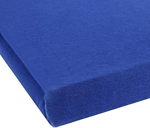 NatureMark Jersey-Spannbettlaken – 100% Baumwolle, 120 x 200 cm (Schoko Braun)