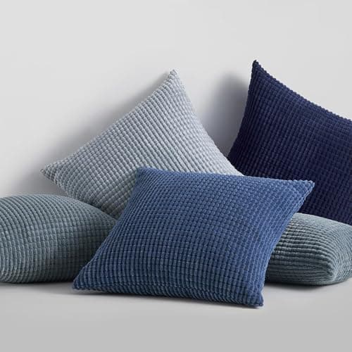 Topfinel Kissenbezüge 40x40 cm 4er-Set Rosa – Cord-Optik, flauschig, GRS‑zertifiziert