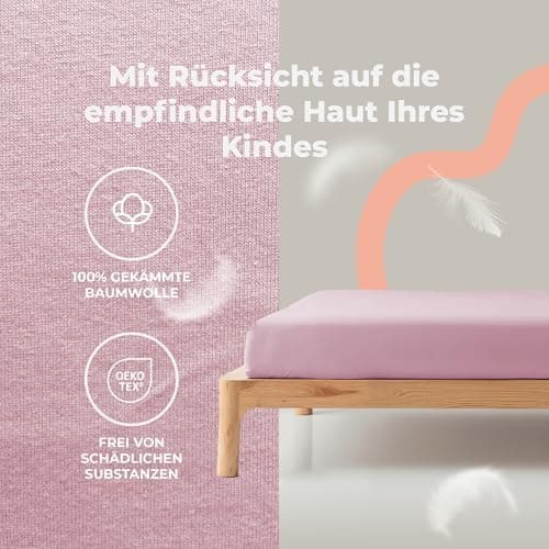 Soft Dream Spannbettlaken 90x200 cm Dunkelgrau – 100% gekämmte Baumwolle Jersey – für Kinder- & Juniorbett