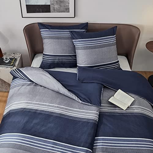 BEDSURE Bettwäsche-Set 135x200 (4-teilig) – Wendebettwäsche OEKO-TEX STANDARD 100 mit Reißverschluss, 2×80x80 Kissenbezü