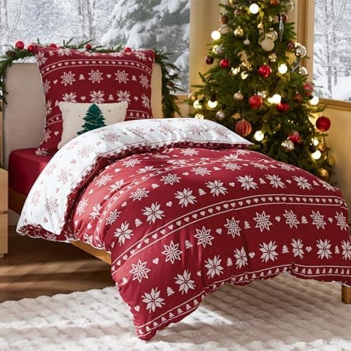 BEDSURE Bettwäsche-Set 135x200 (4-teilig) – Wendebettwäsche OEKO-TEX STANDARD 100 mit Reißverschluss, 2×80x80 Kissenbezü