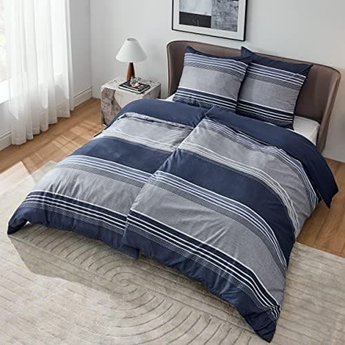 BEDSURE Bettwäsche-Set 135x200 (4-teilig) – Wendebettwäsche OEKO-TEX STANDARD 100 mit Reißverschluss, 2×80x80 Kissenbezü