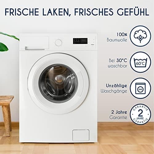 Dreamzie Spannbettlaken 90x190/200 cm – 100% Jersey‑Baumwolle, OEKO‑TEX STANDARD 100