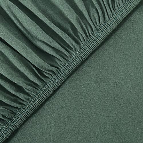leevitex® Spannbettlaken 180x200–200x200 cm | 100% Jersey-Baumwolle | für Matratzen bis 25 cm