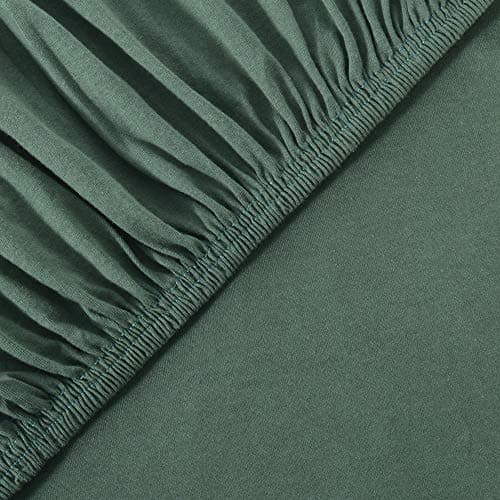 leevitex® Spannbettlaken 180x200–200x200 cm | 100% Jersey-Baumwolle | für Matratzen bis 25 cm