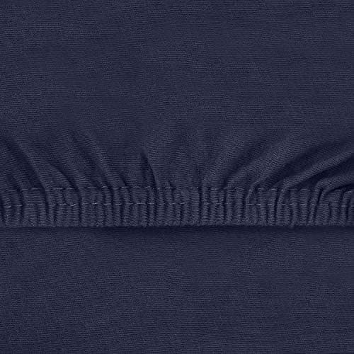 NatureMark Jersey-Spannbettlaken – 100% Baumwolle, 120 x 200 cm (Schoko Braun)