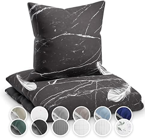 sleepwise Bettwäsche 135x200 Mikrofaser – ÖKO‑TEX zertifiziert, bügelfrei & knitterfrei, 2‑tlg. (inkl. 80x80 cm Kissenbe