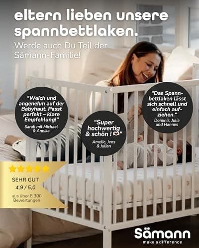 Sämann® Spannbettlaken Jersey 90x200 cm – Baumwolle, anthrazit