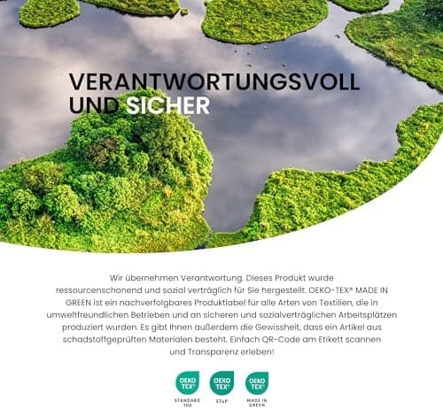 Schiesser Spannbettlaken Jessi – 100% gekämmte Baumwolle aus nachhaltiger Produktion | 180–190×200 cm, Matratzenhöhe bis