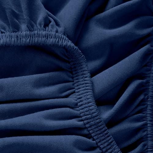 Mixibaby Spannbettlaken Jersey 100% Baumwolle – 180 x 200 cm, Hellgrau