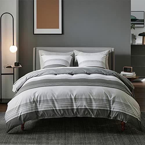 BEDSURE Bettwäsche-Set 135x200 (4-teilig) – Wendebettwäsche OEKO-TEX STANDARD 100 mit Reißverschluss, 2×80x80 Kissenbezü